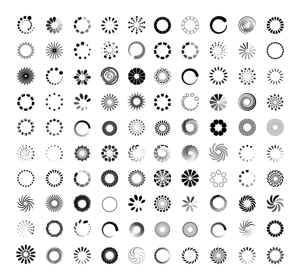 Set of Loading Bars vector