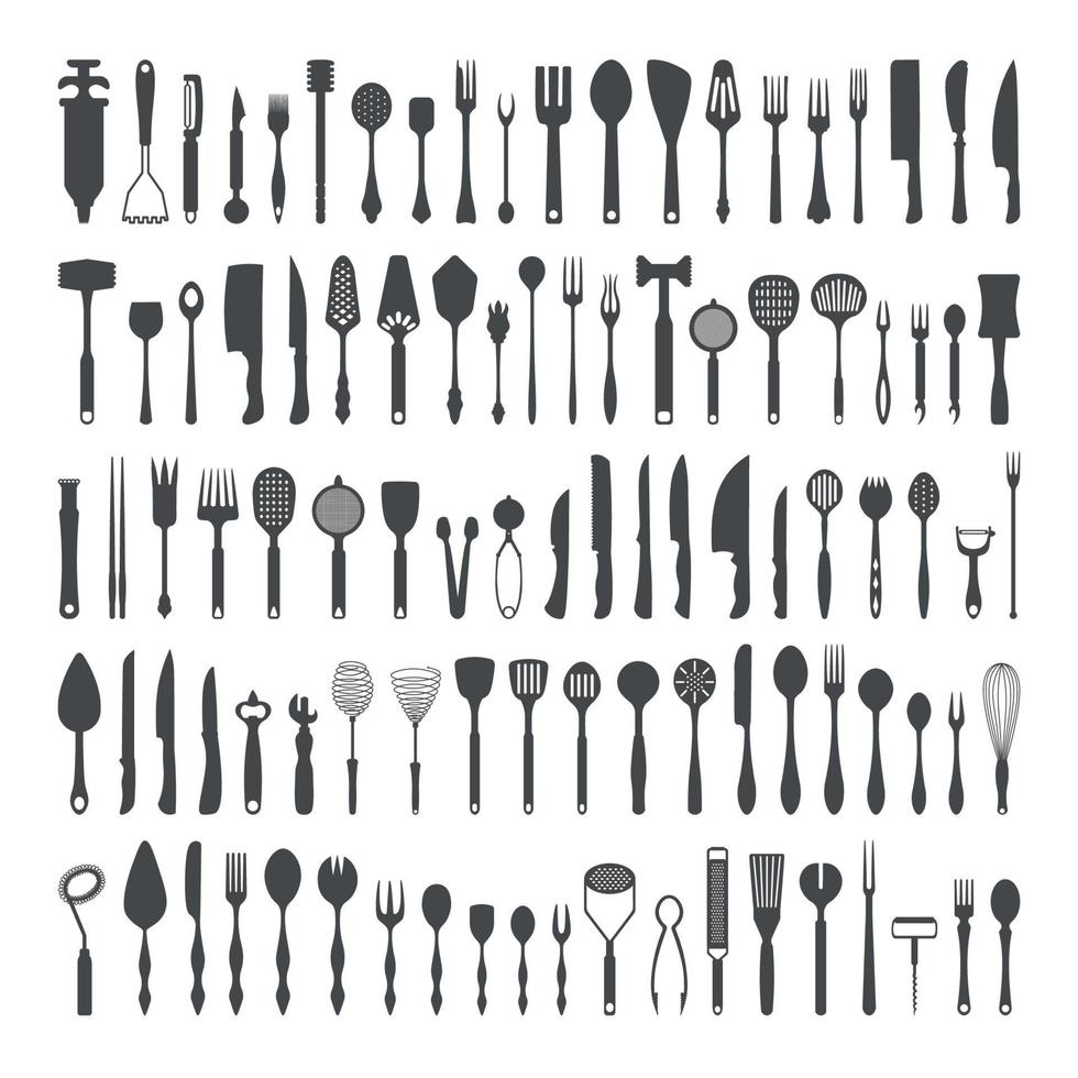 Set of Cutlery vector