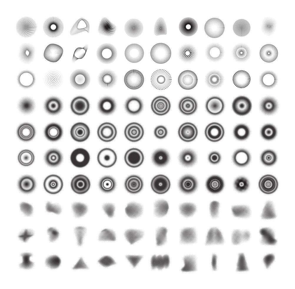 Set of Dot Patterns vector