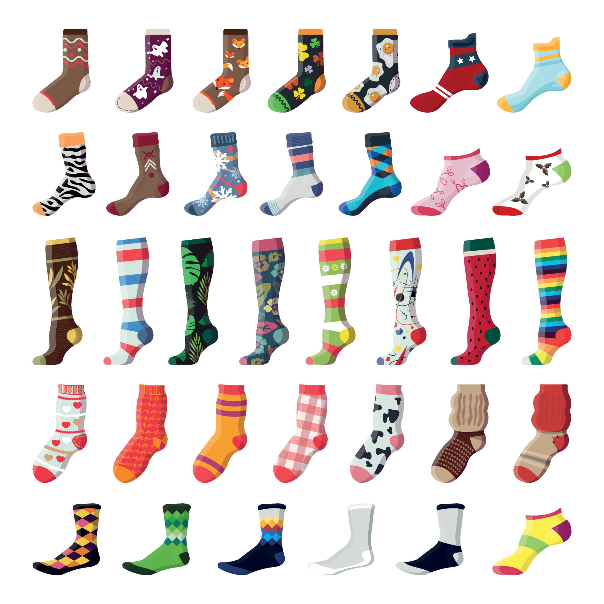 Set Of Different Socks 9640339 Vector Art At Vecteezy set-of-different-socks-9640339-vector-art-at-vecteezy