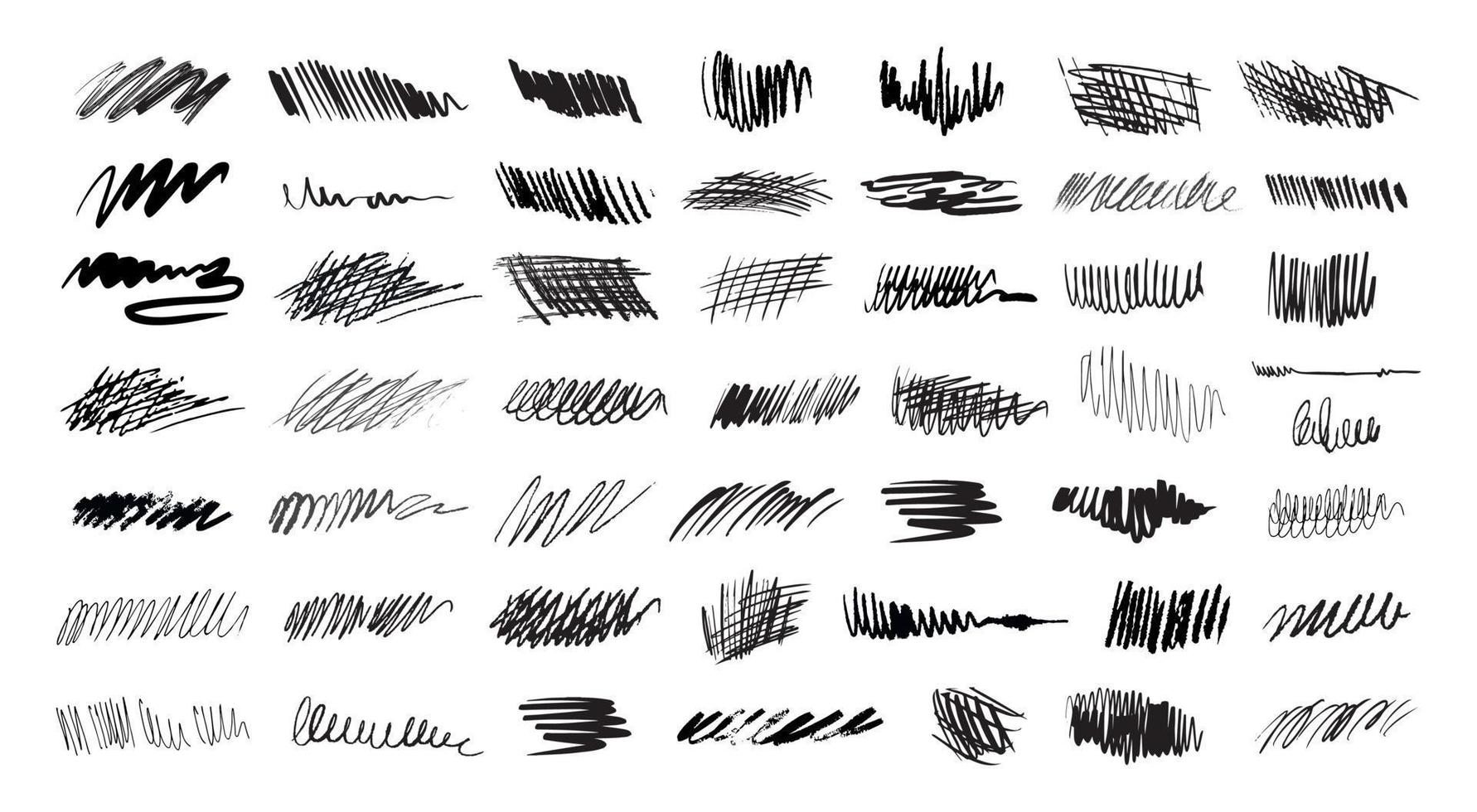 Scribble Texture Collection vector