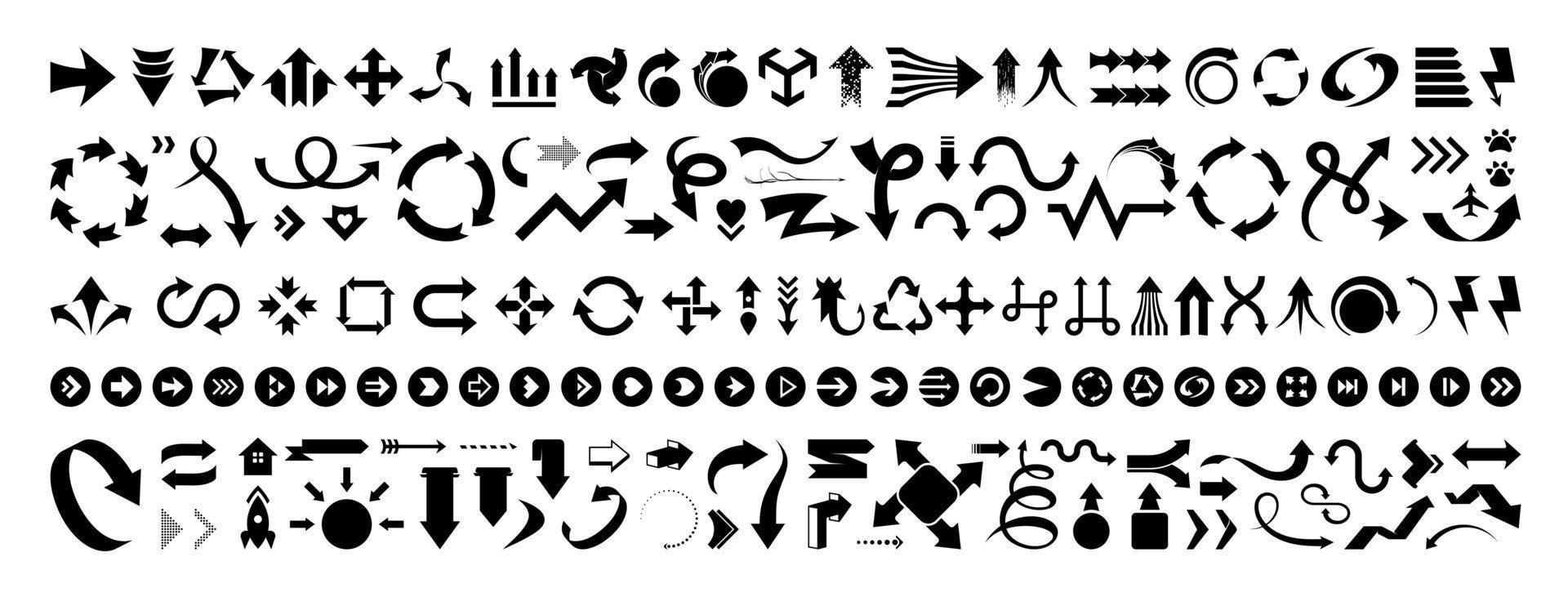 Big Set of Arrows vector