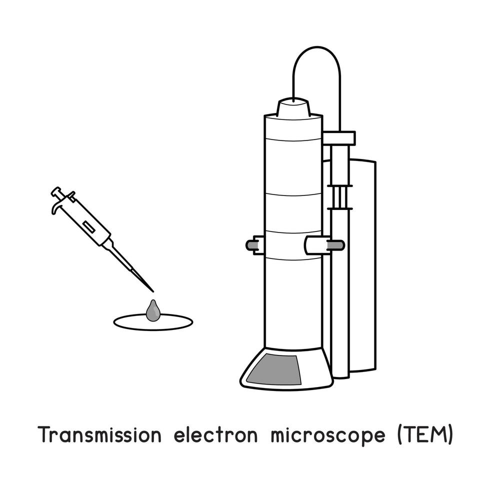 diagram for experiment setup lab outline vector illustration