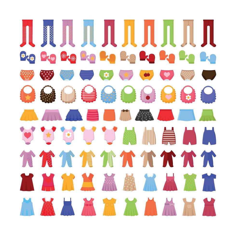 Children's Clothing Collection vector