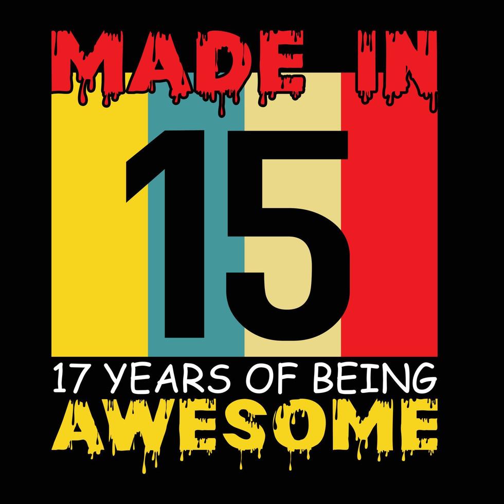 Birthday t shirt design vector