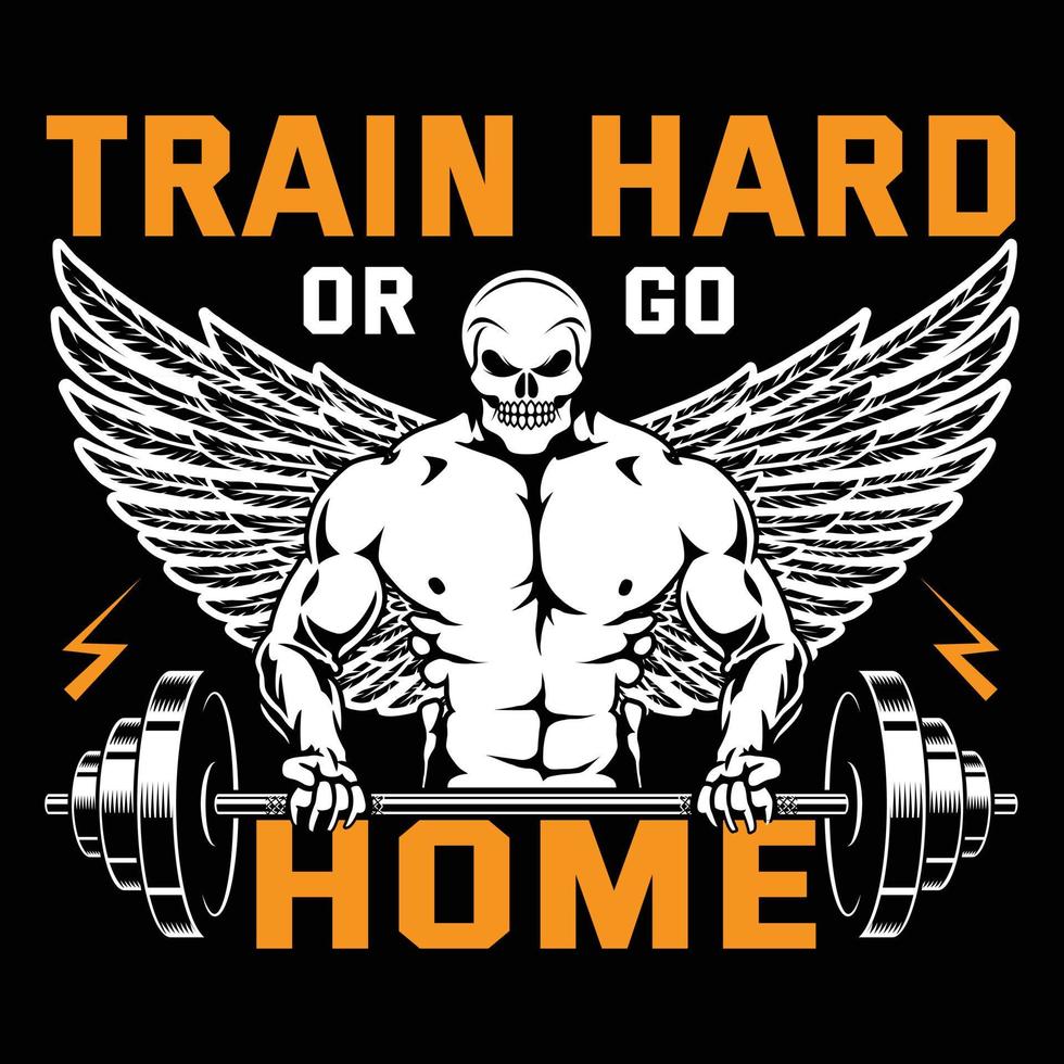 Fitness t shirt design vector