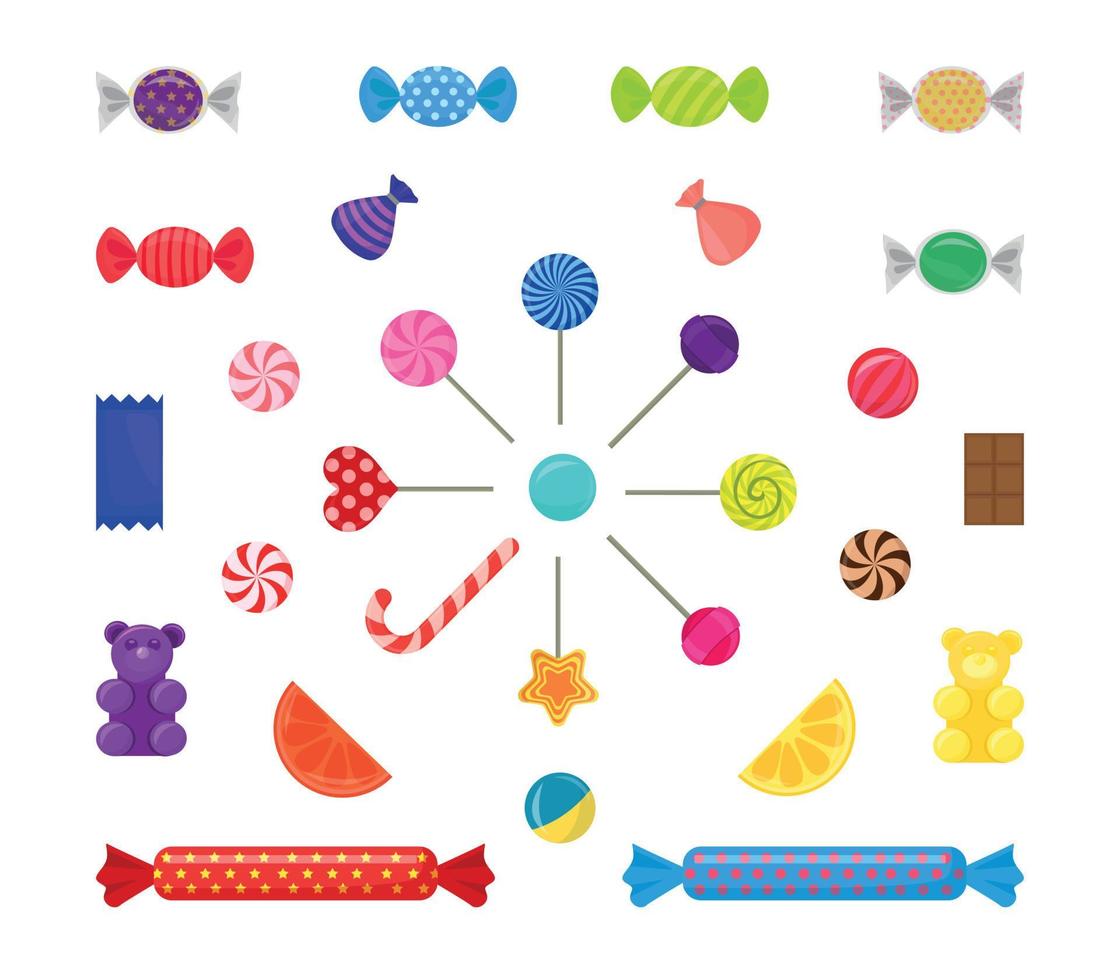 Set of Sweets vector