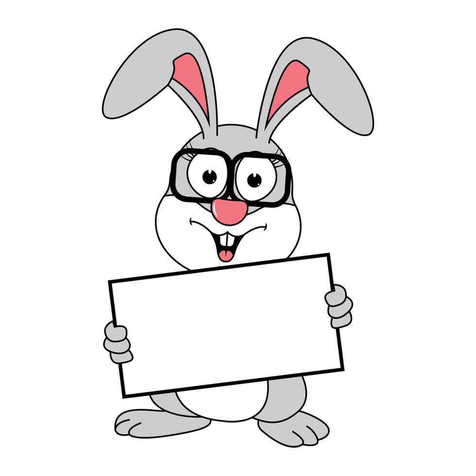 cute rabbit animal cartoon graphic vector