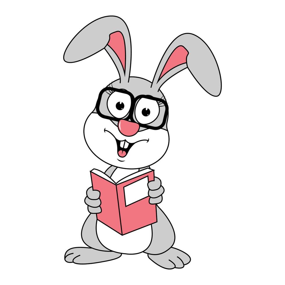 cute rabbit animal cartoon graphic vector