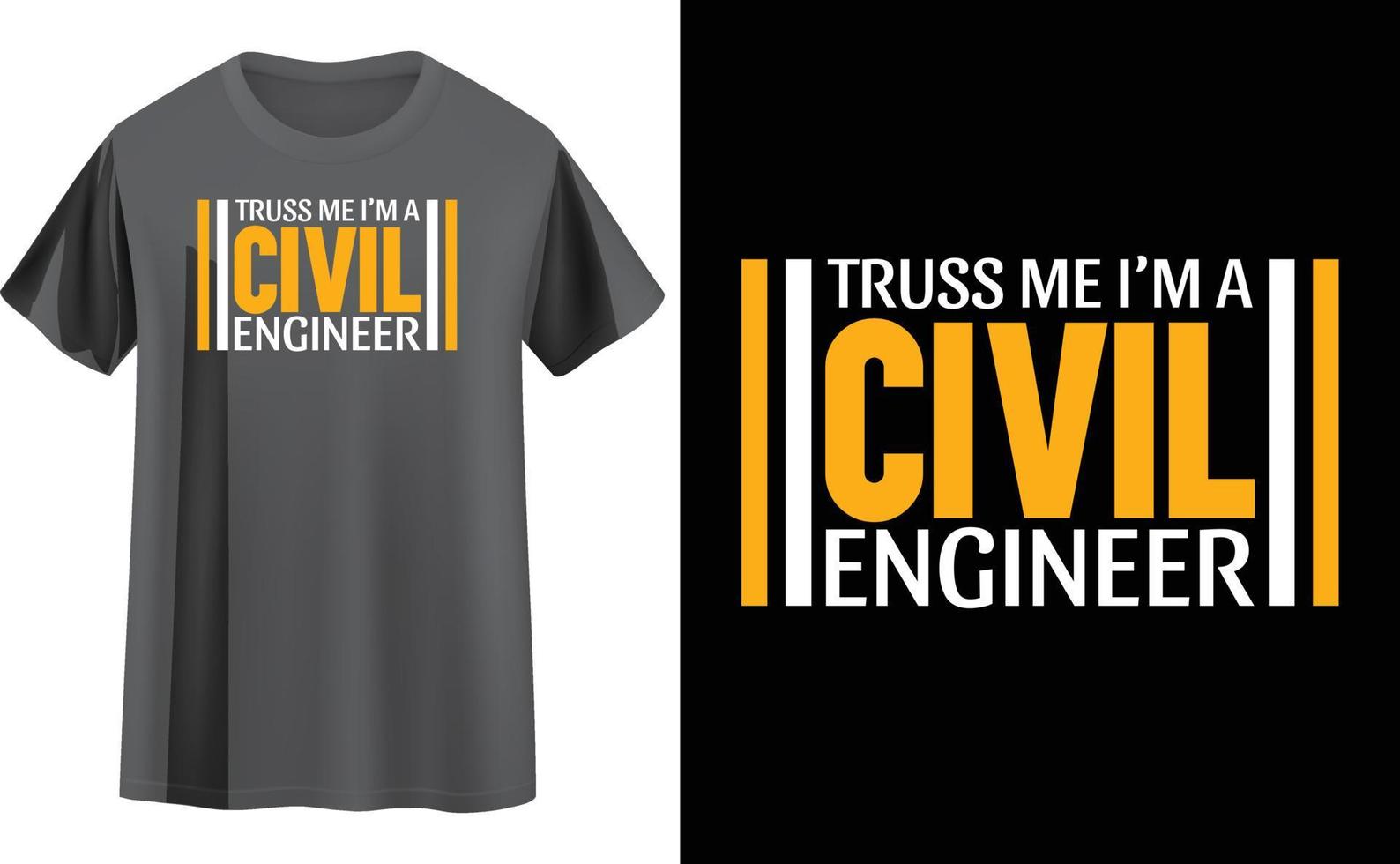 Engineer t shirt design vector