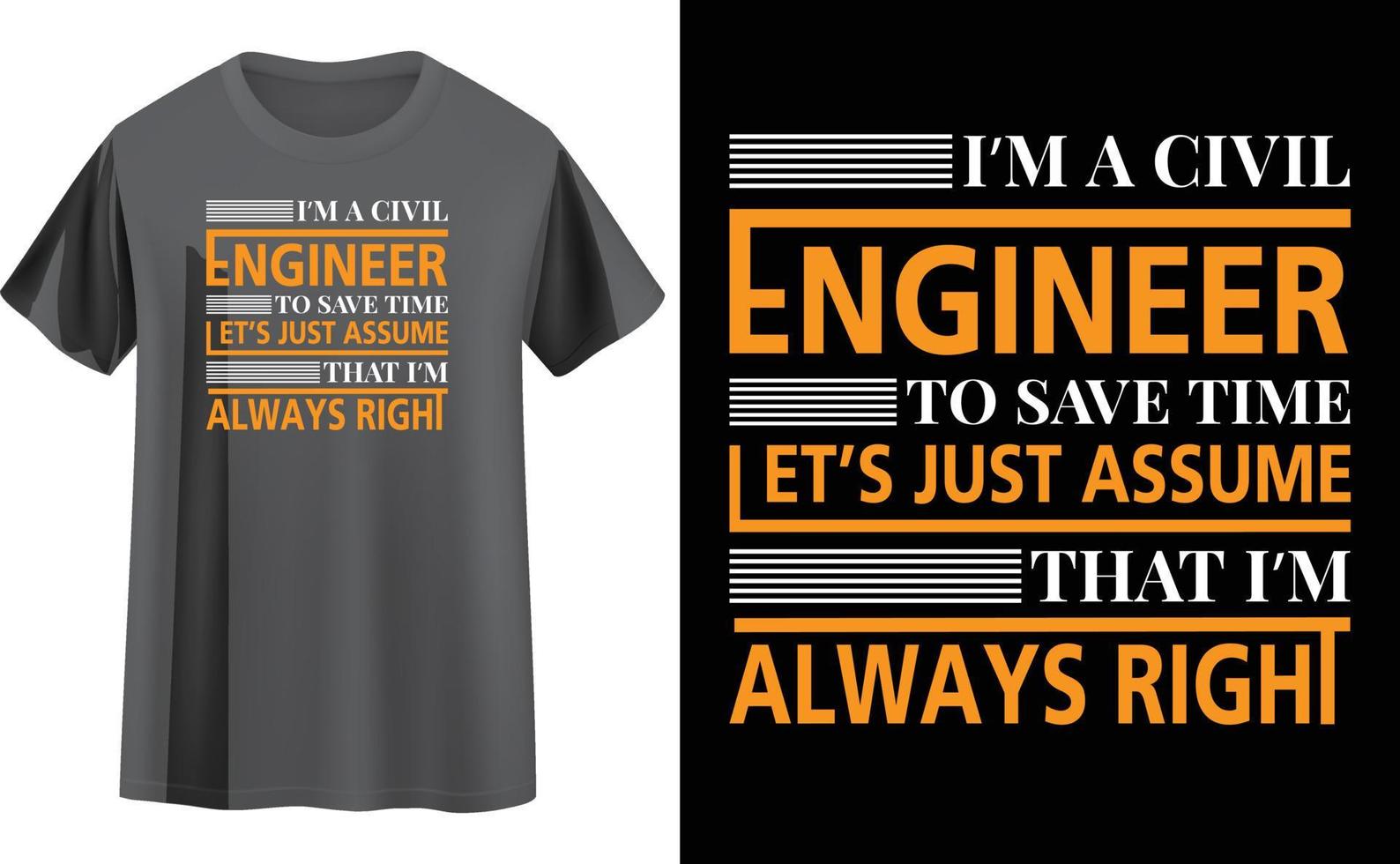 Engineer t shirt design vector