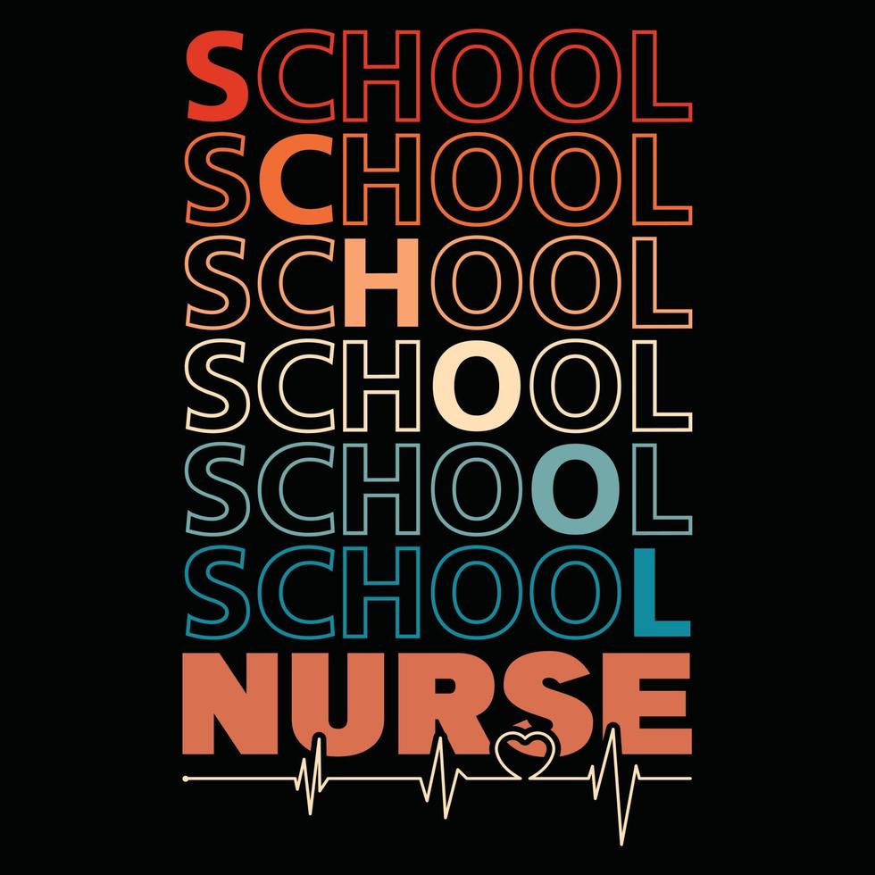 Nurse t shirt design vector
