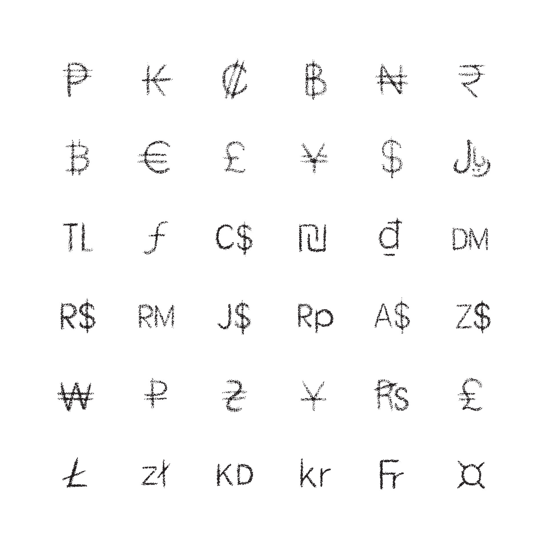 Set of currency signs 9641255 vector art at vecteezy