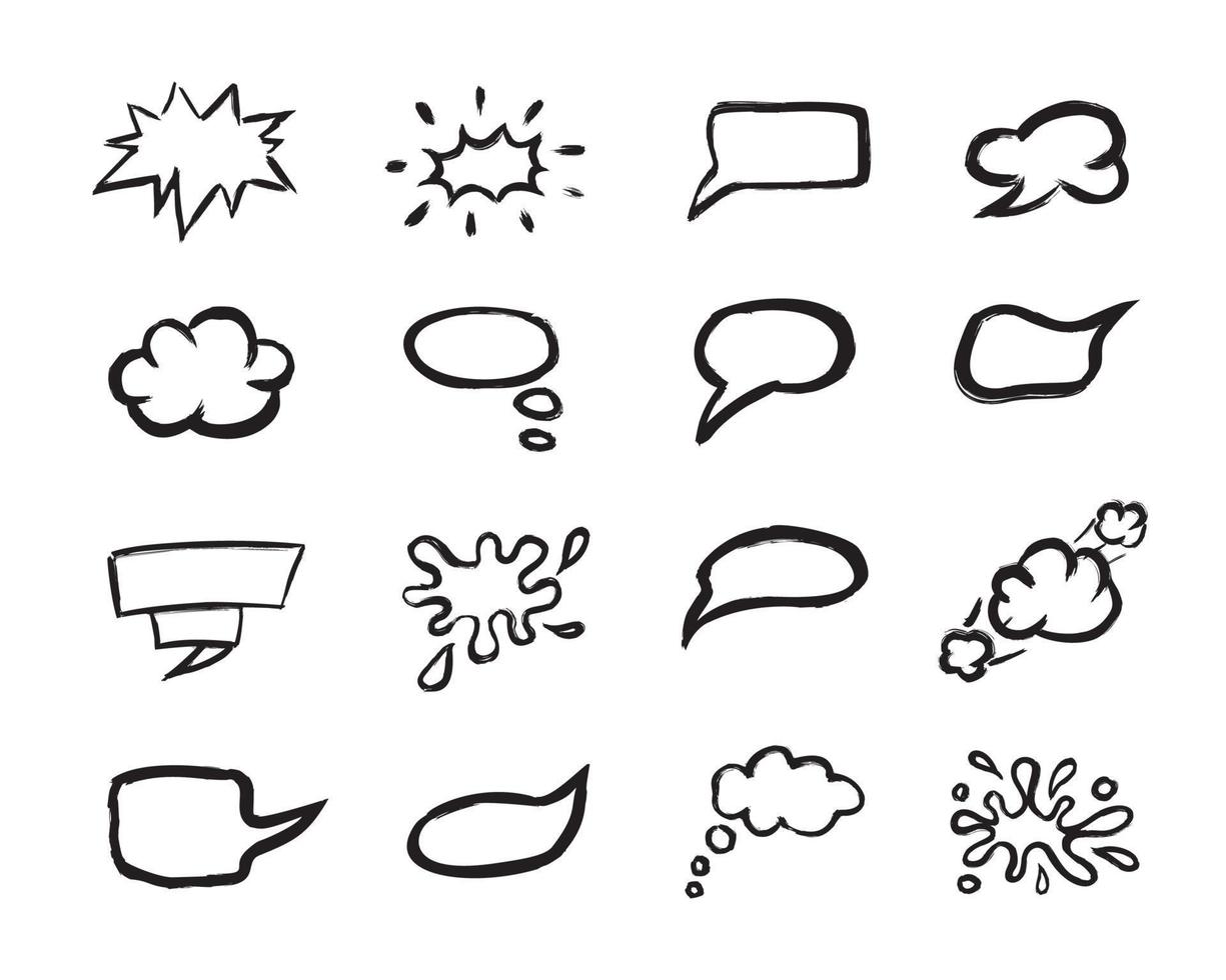 Collection of Speech Bubbles vector