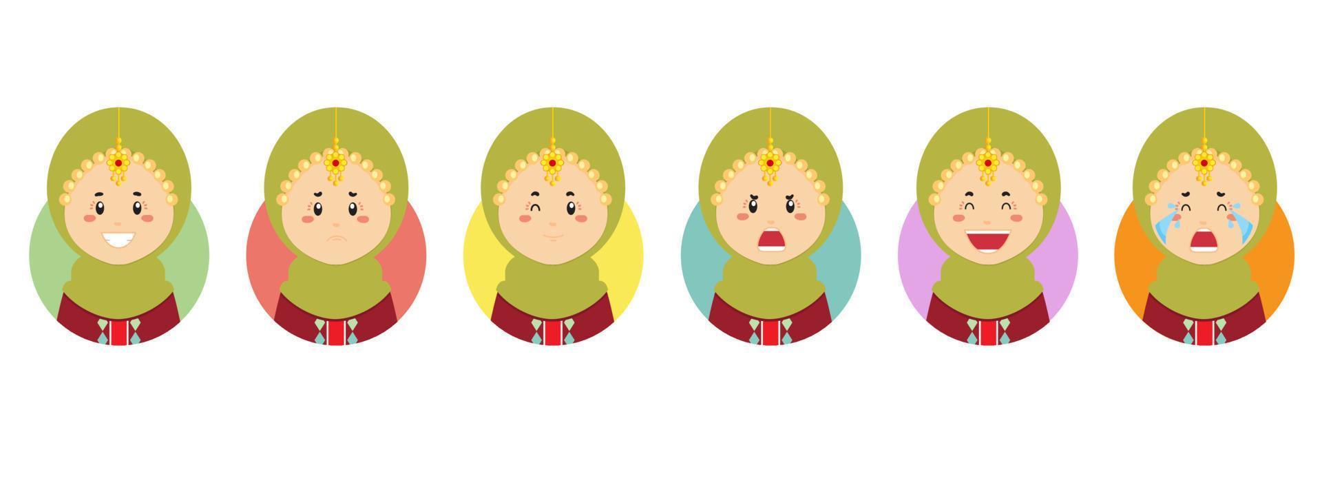 Oman Avatar with Various Expression vector