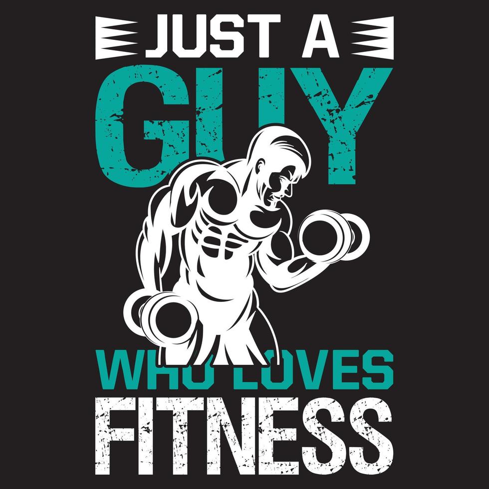 diseño de camiseta de fitness vector