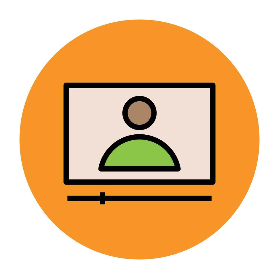 Trendy Video Call vector