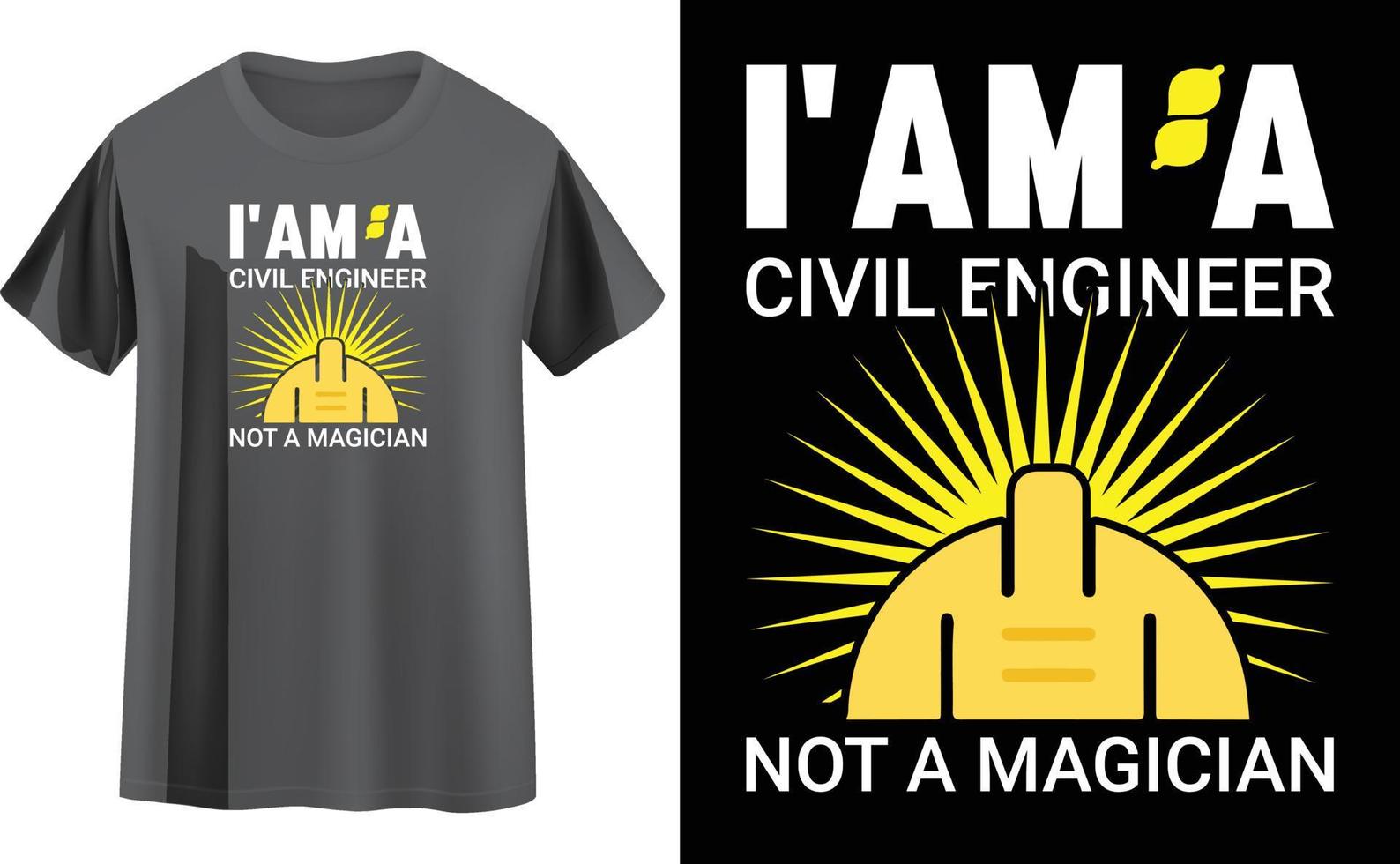 Engineer t shirt design vector