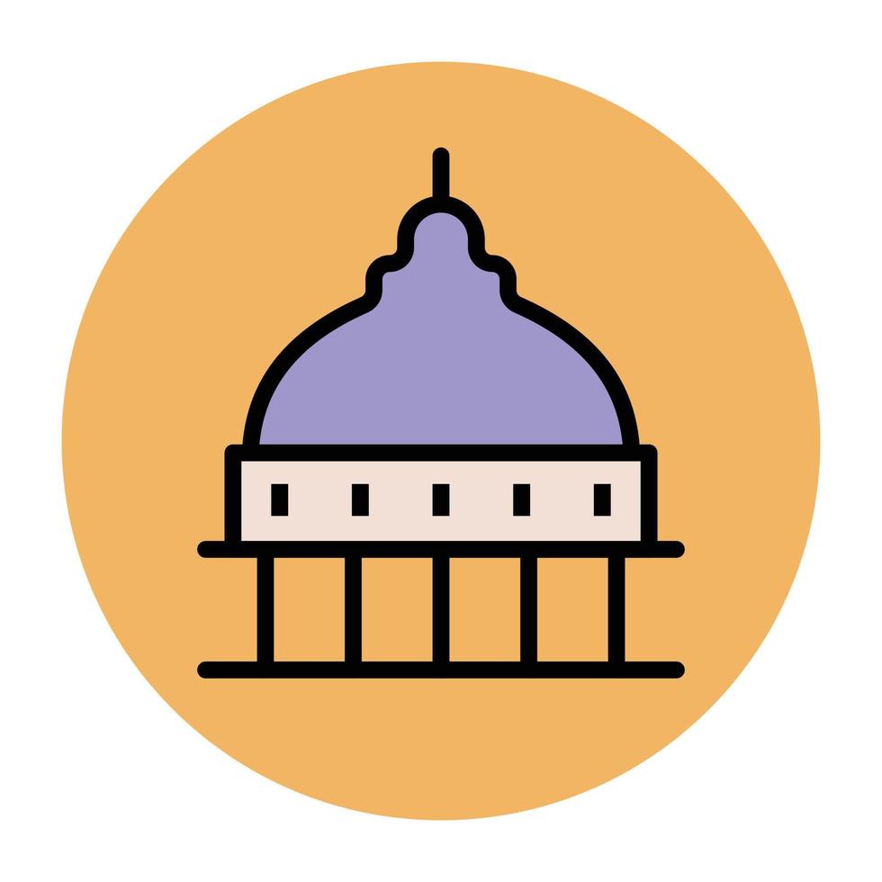 Trendy Temple Concepts vector