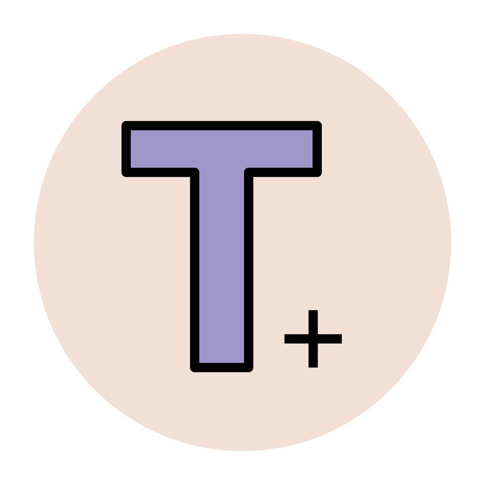 Trendy Text Tool vector