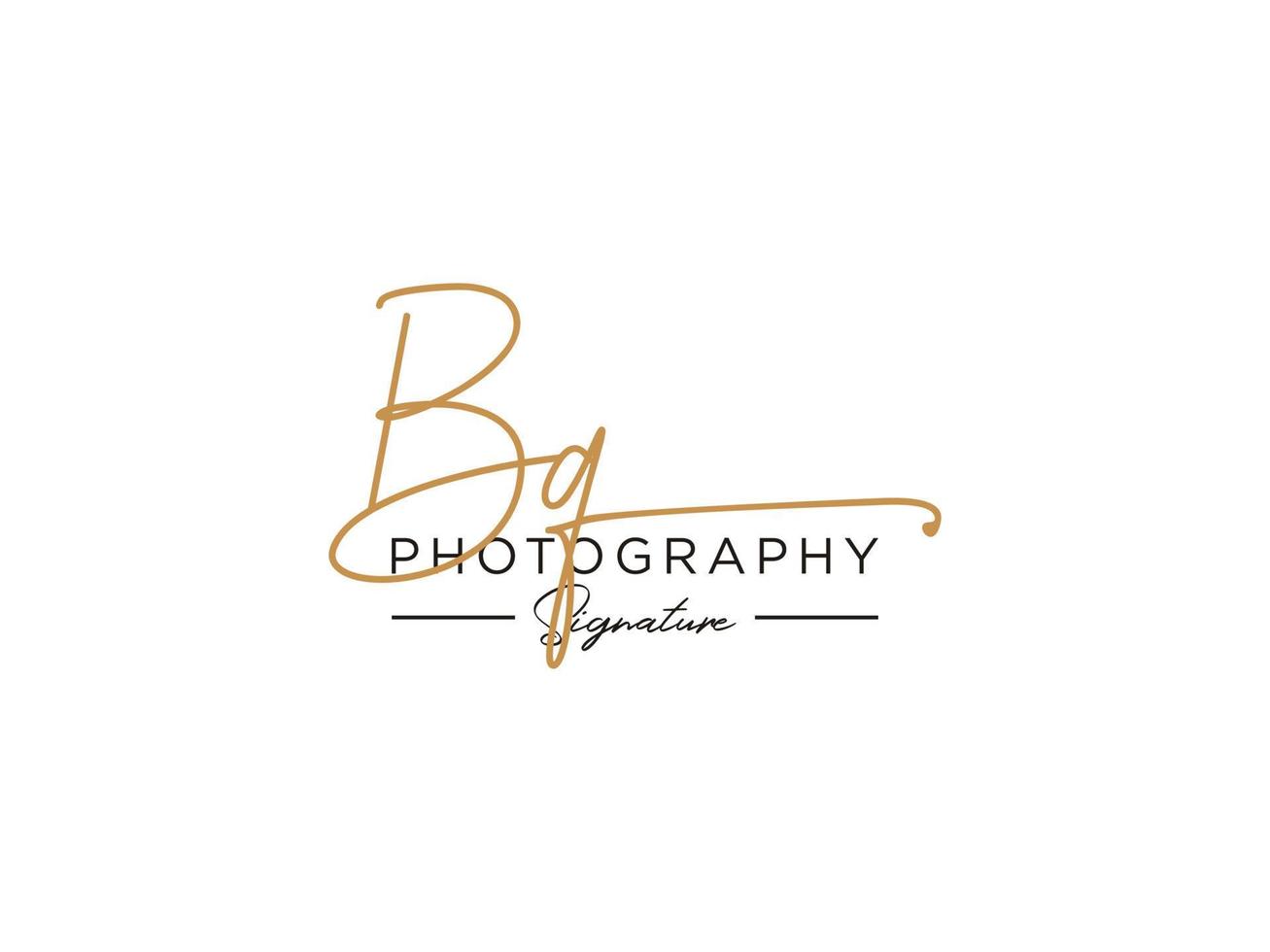 Letter BQ Signature Logo Template Vector