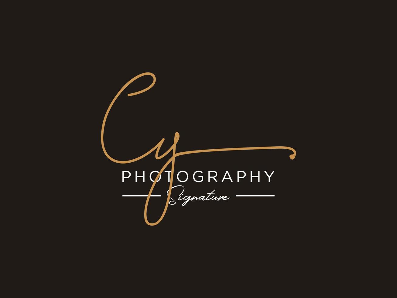 Letter CY  Signature Logo Template Vector