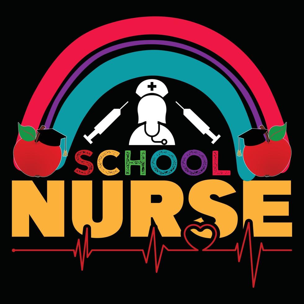 Nurse t shirt design vector