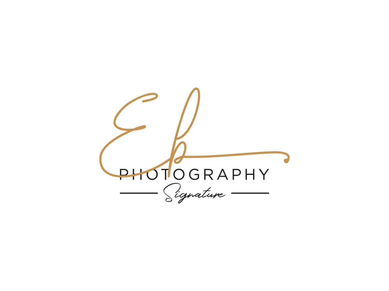 Letter EB Signature Logo Template Vector