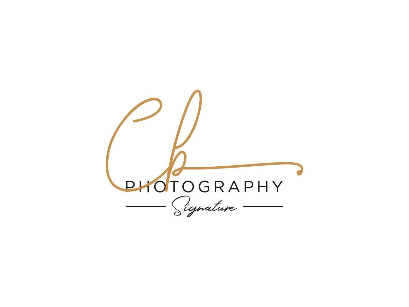 Letter CB Signature Logo Template Vector