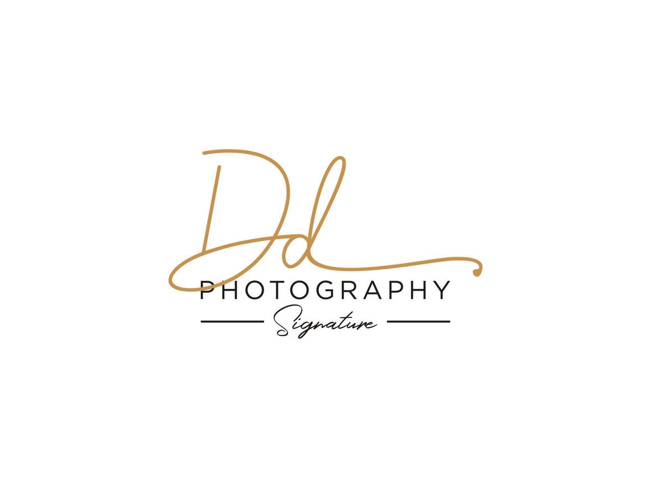 Letter DD Signature Logo Template Vector