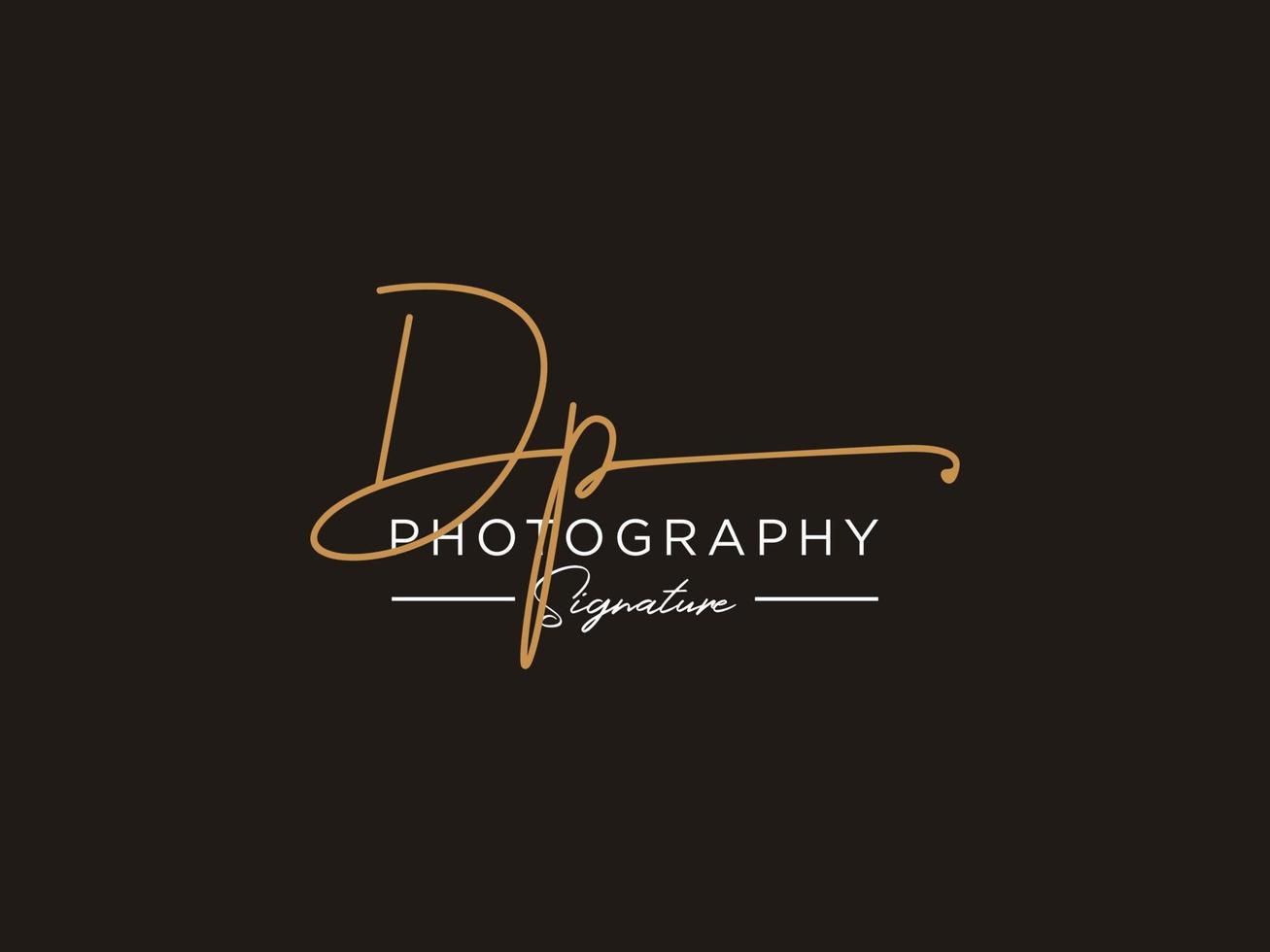 Letter DP Signature Logo Template Vector