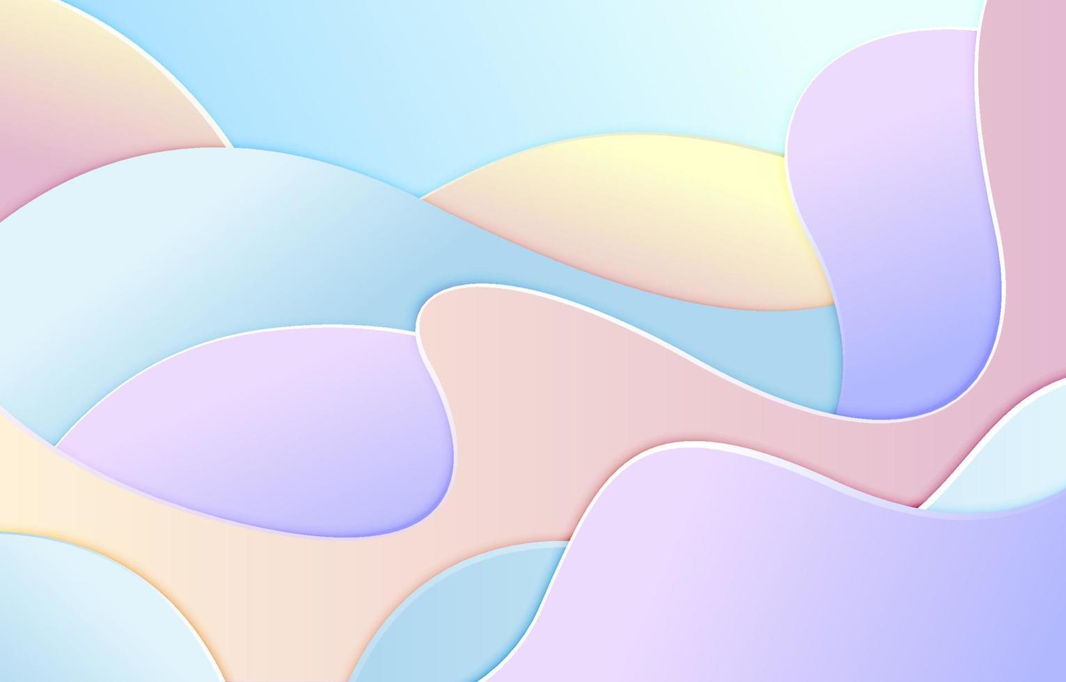 Pastel Colorful Gradient Fluid Background vector