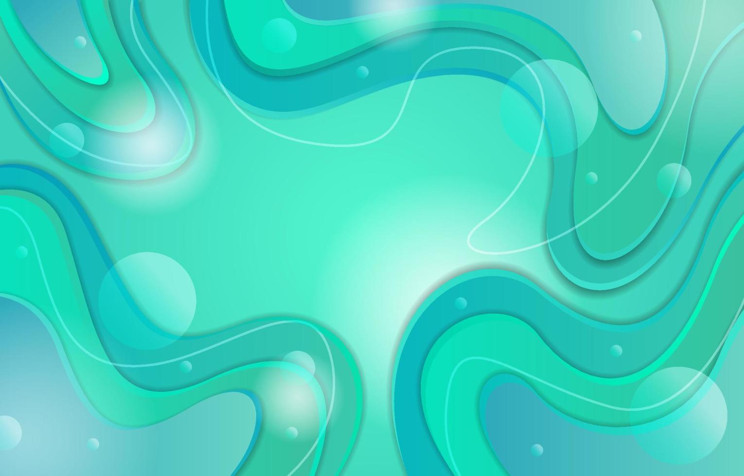 fondo de efecto papercut degradado verde menta vector