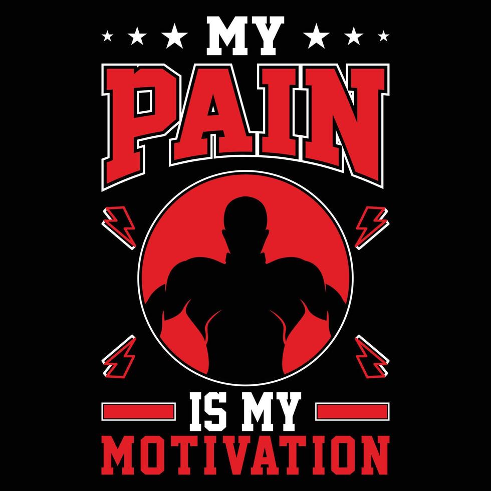 Fitness t shirt design vector