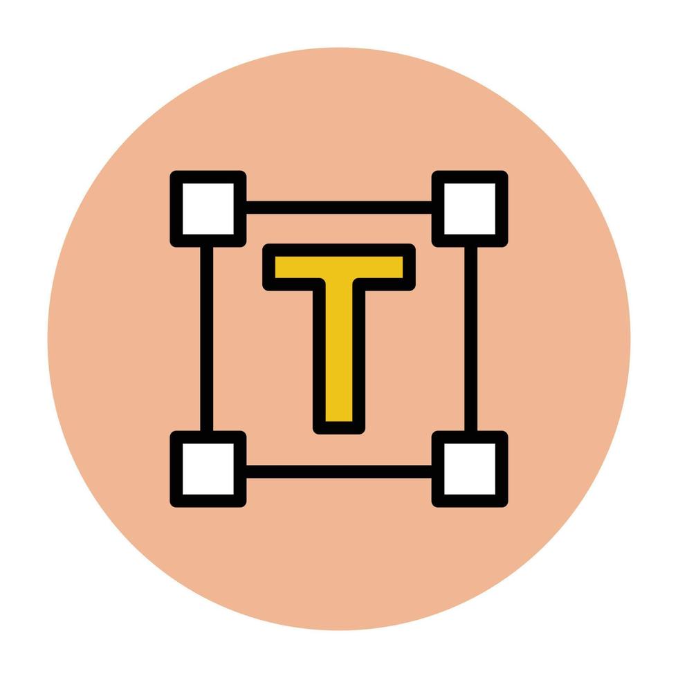 Trendy Text Rotate vector
