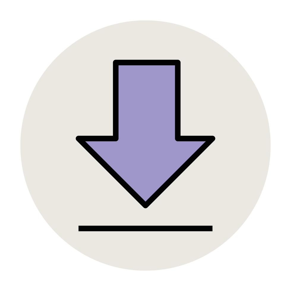 Trendy Download Concepts vector