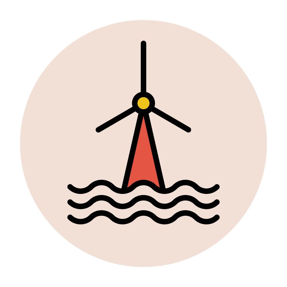 Trendy Windmill Concepts vector