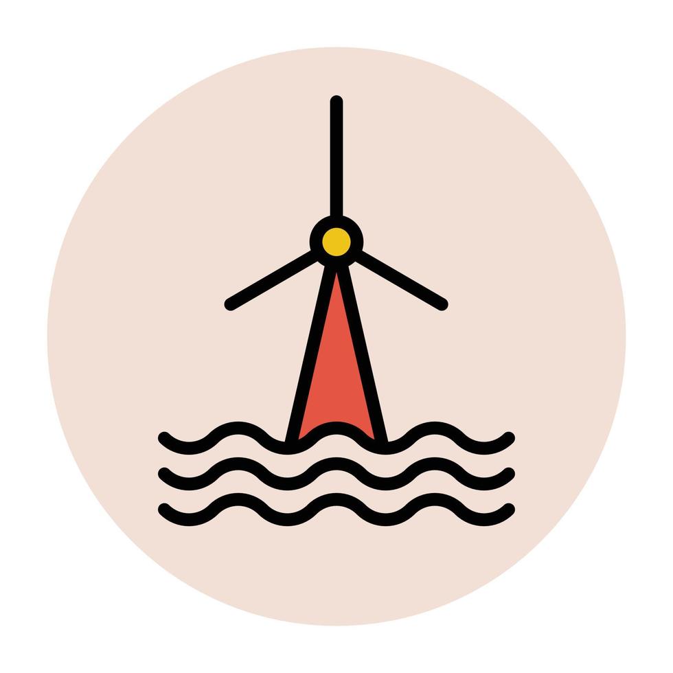 Trendy Windmill Concepts vector