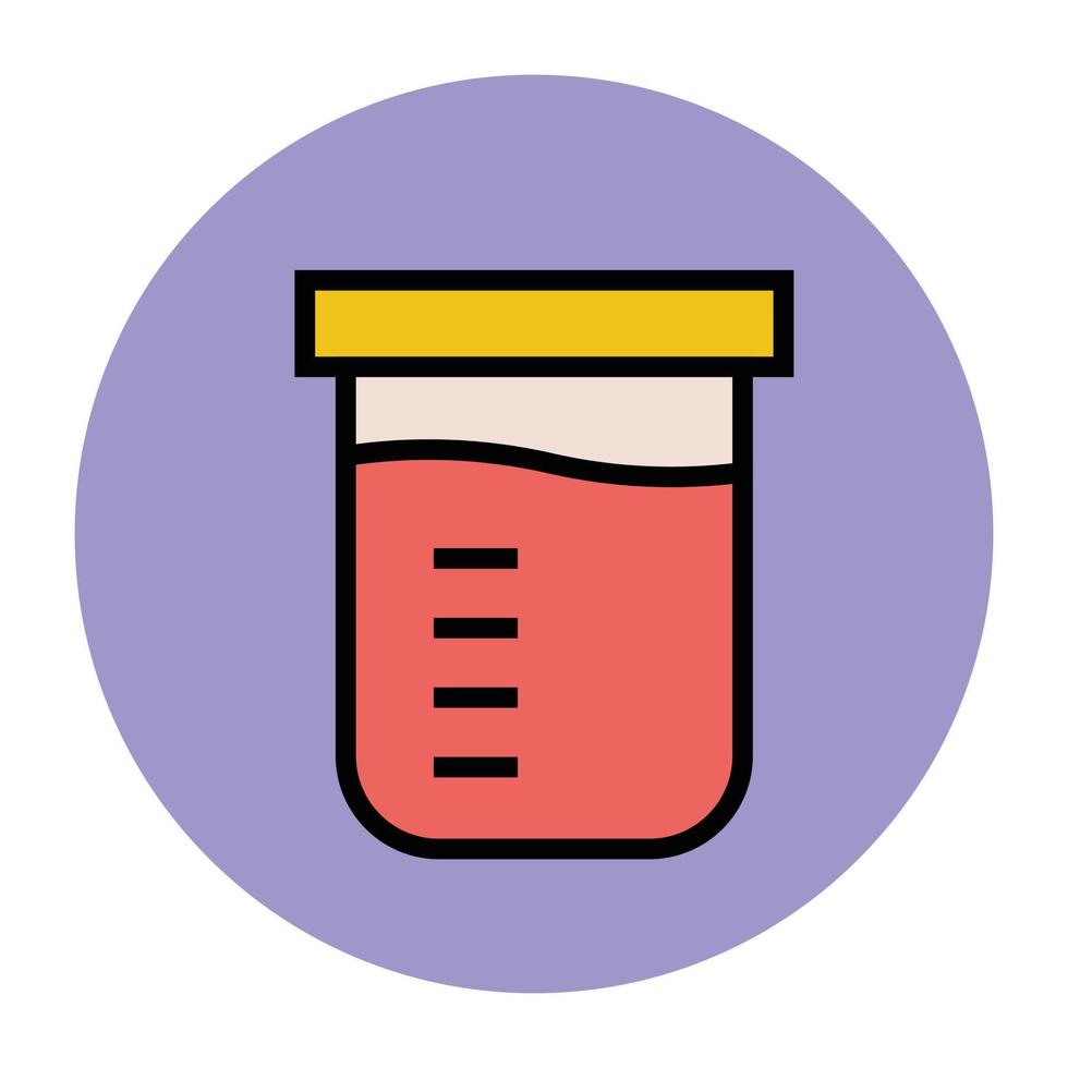 Trendy Test Tube vector