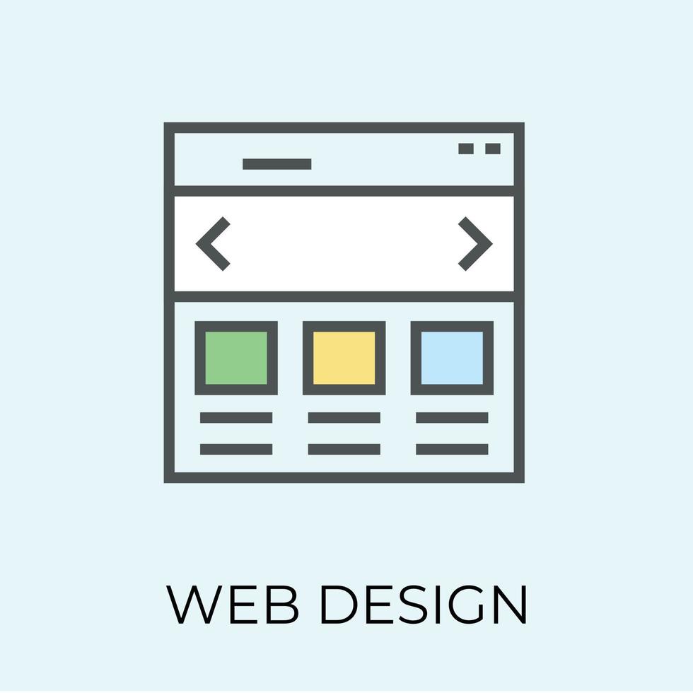 diseño web de moda vector
