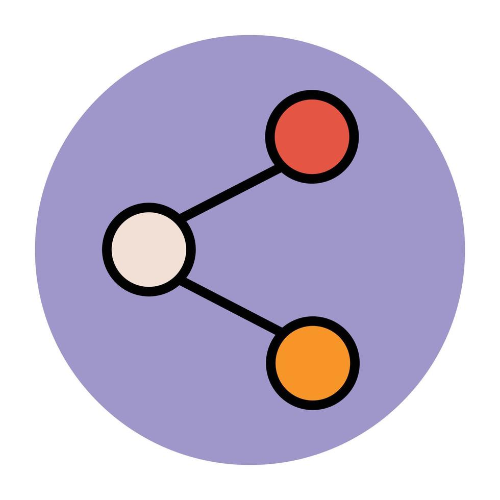 Trendy Share Concepts vector