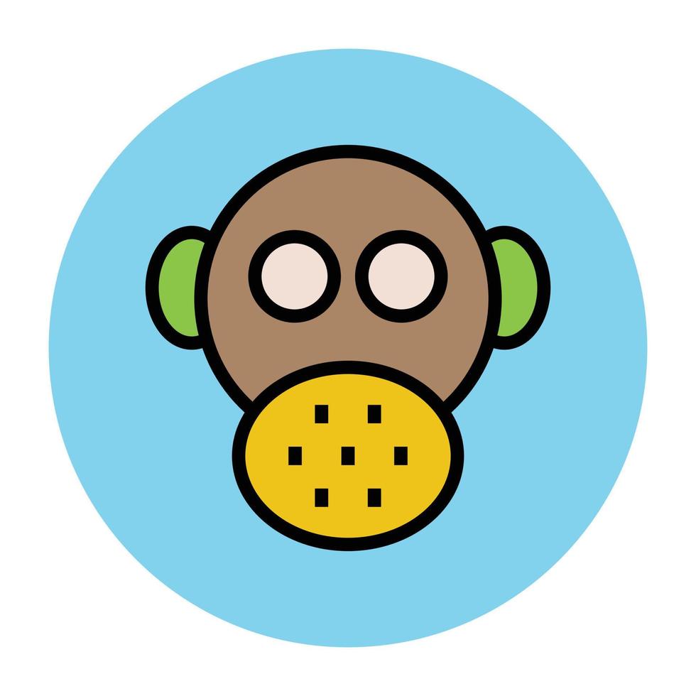 Trendy Gas Mask vector