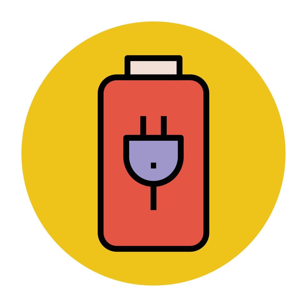 Trendy Battery Concepts vector