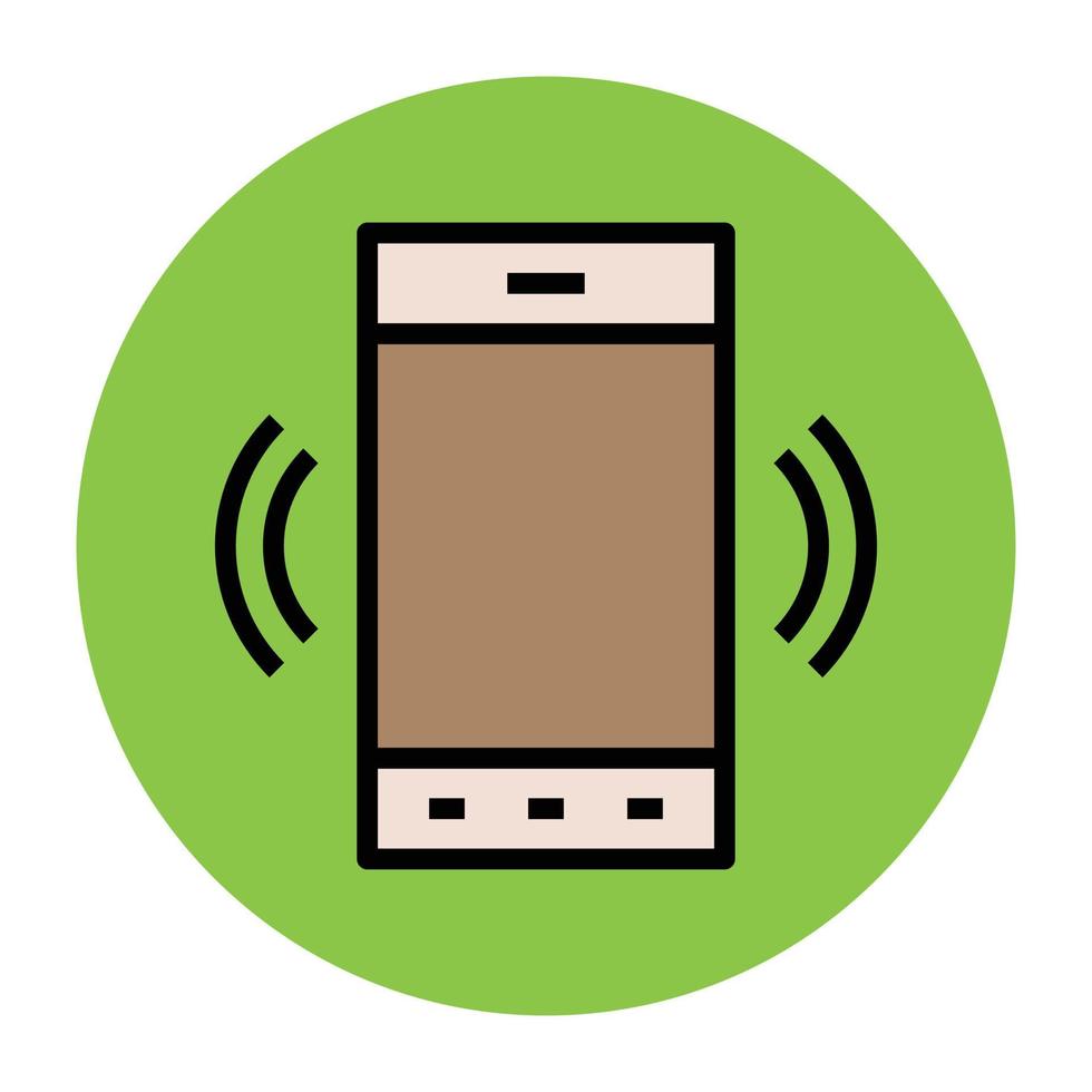 Trendy Mobile Ringing vector