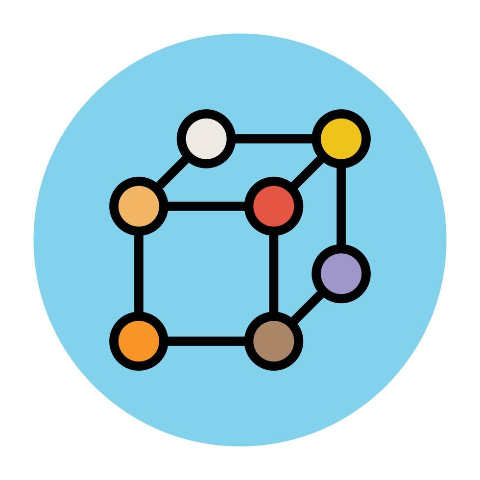 Trendy Molecule Concepts vector