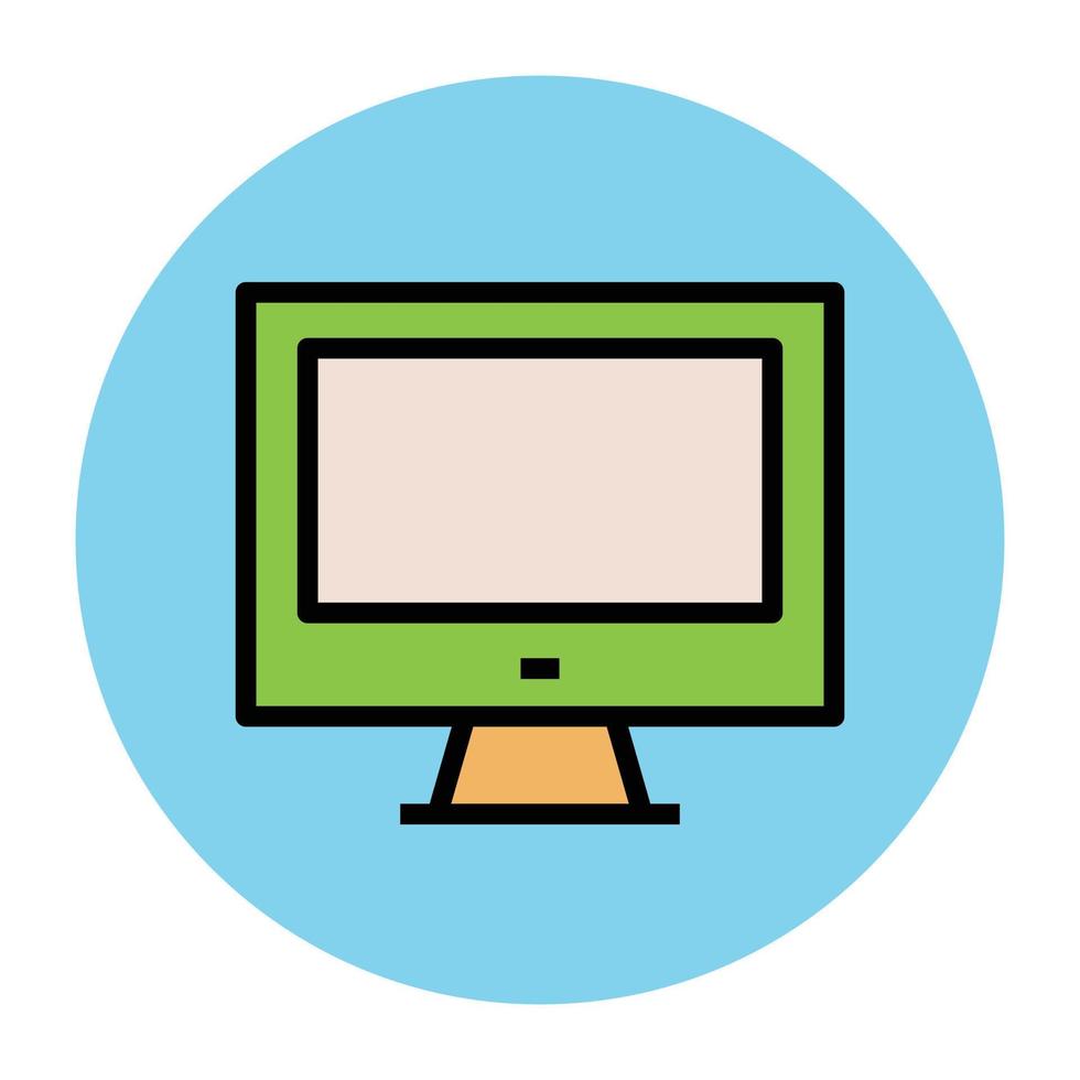 Trendy Monitor Concepts vector