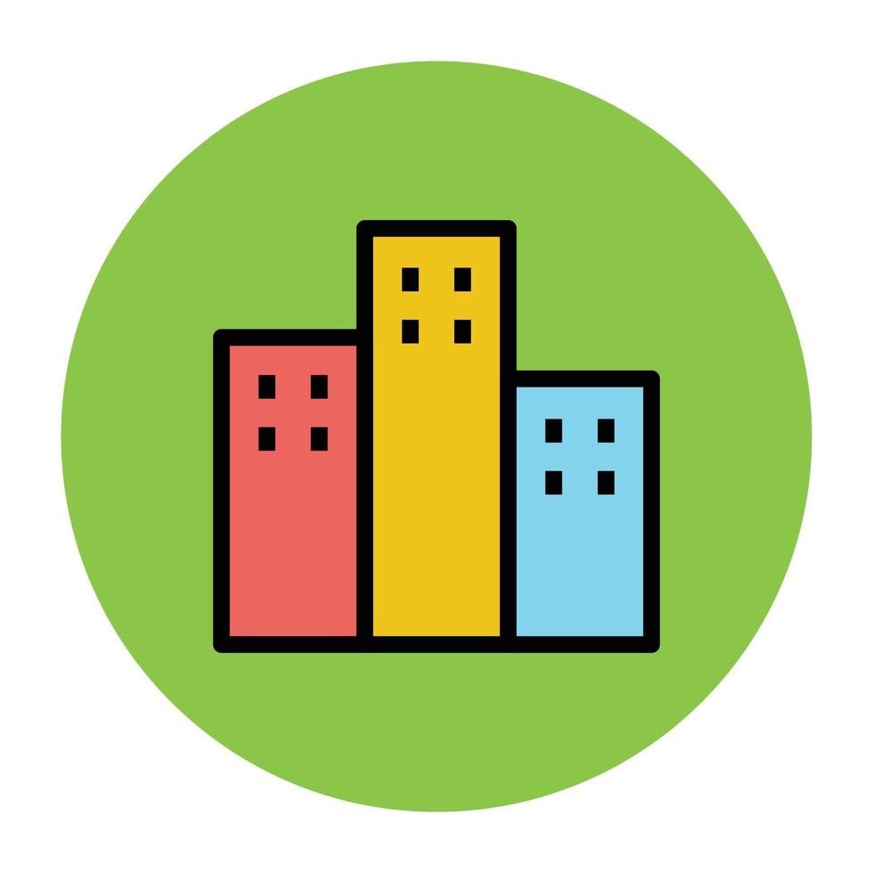 Trendy Apartments Concepts vector