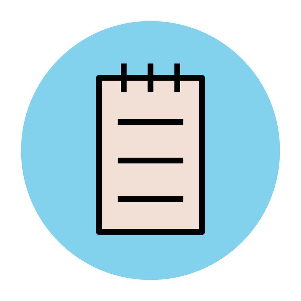 Trendy Notepad Concepts vector
