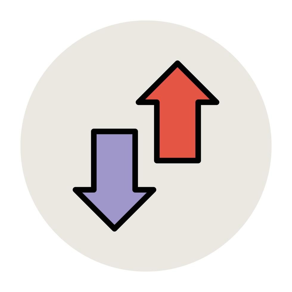 Trendy Data Transfer vector