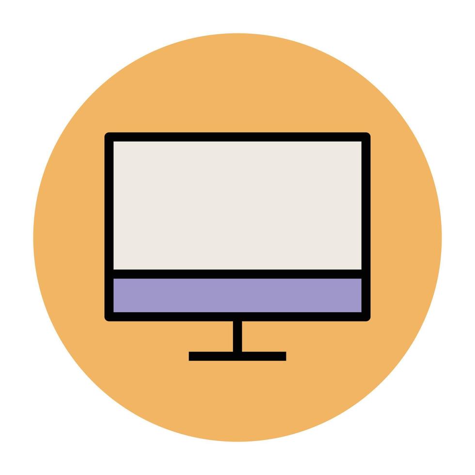Trendy Monitor Concepts vector